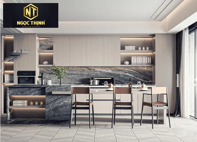 Xưởng Nội thất Ngọc Thịnh - Tủ bếp bằng gỗ công nghiệp ưa chuộng nhất hiện nay